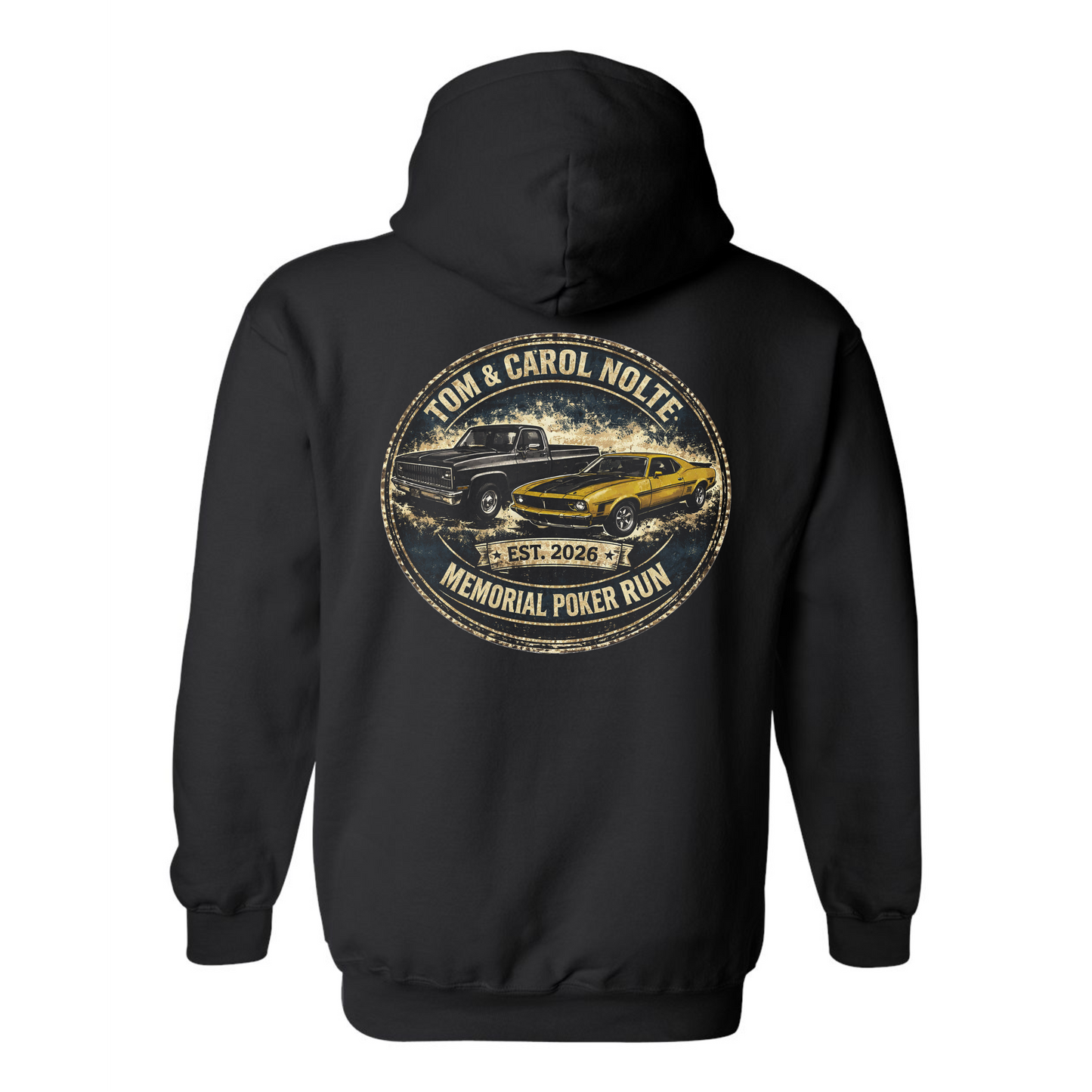 Tom & Carol Nolte Memorial Poker Run Hoodie (black)