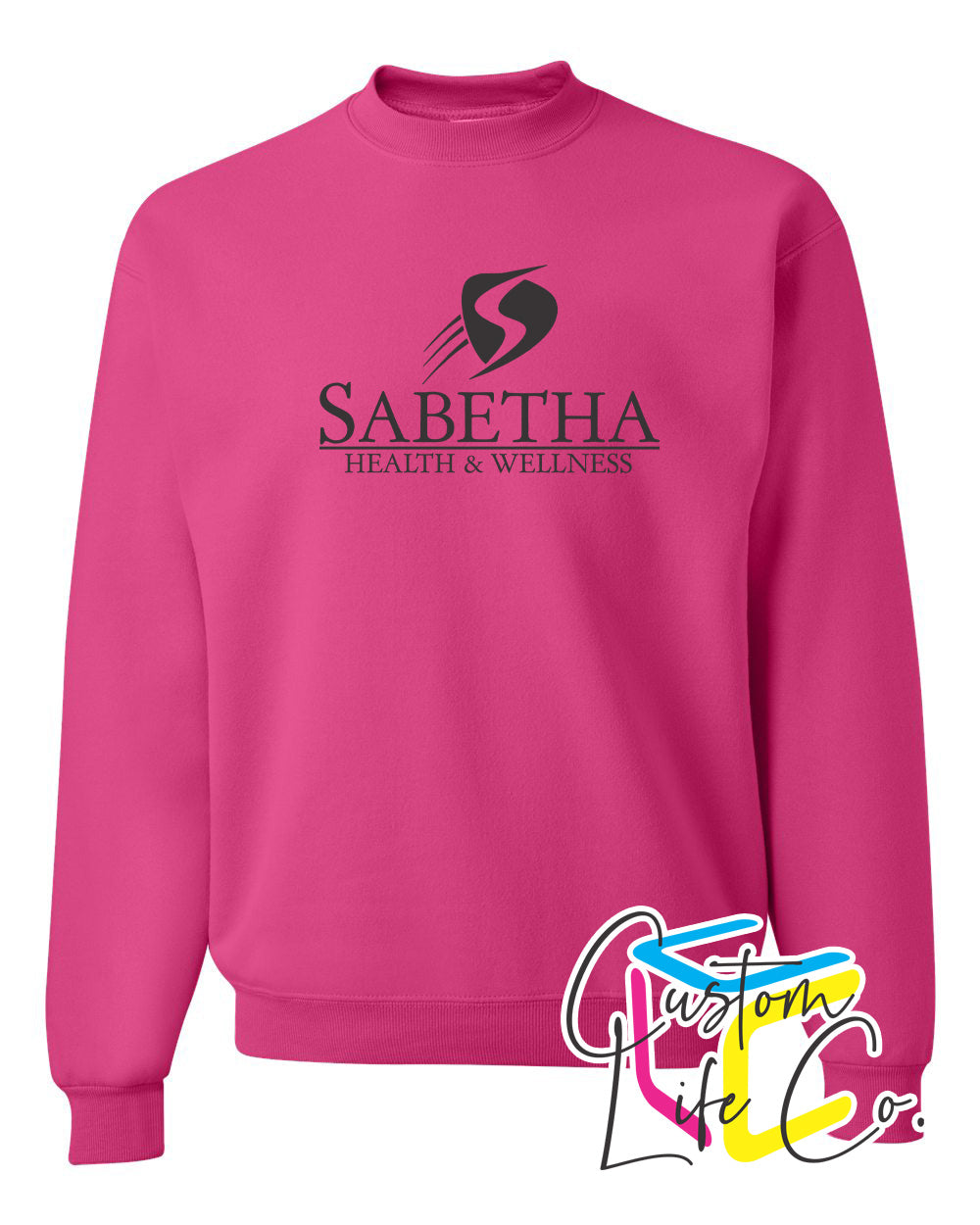 SCH Health & Wellness Fleece Crewneck Chest Logo