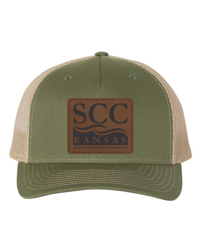 Kansas SCC Leather Patch Hat