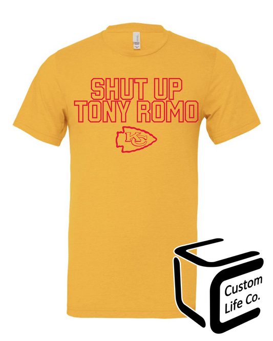 Shut Up Tony Romo Adult T-Shirt
