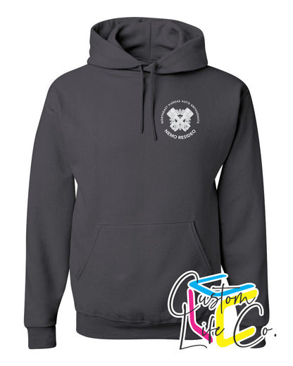 NEK Auto Enthusiasts Hoodie Pocket Logo