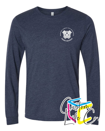 NEK Auto Enthusiasts Long Sleeve T-shirt Pocket Logo