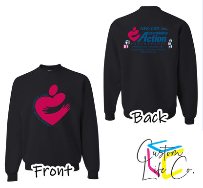 Heart with Community Action Fleece Crewneck