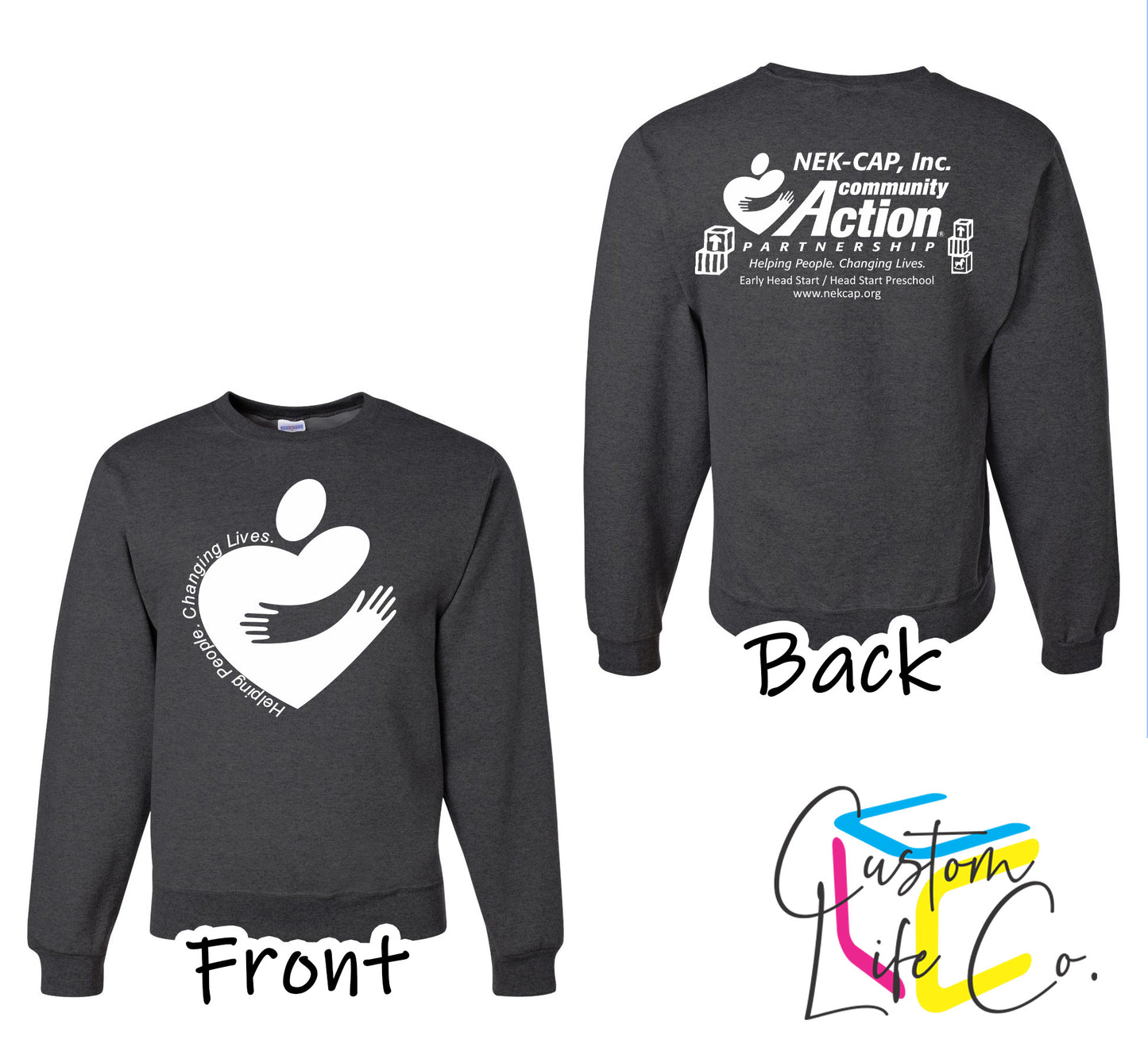 Heart with Community Action Fleece Crewneck