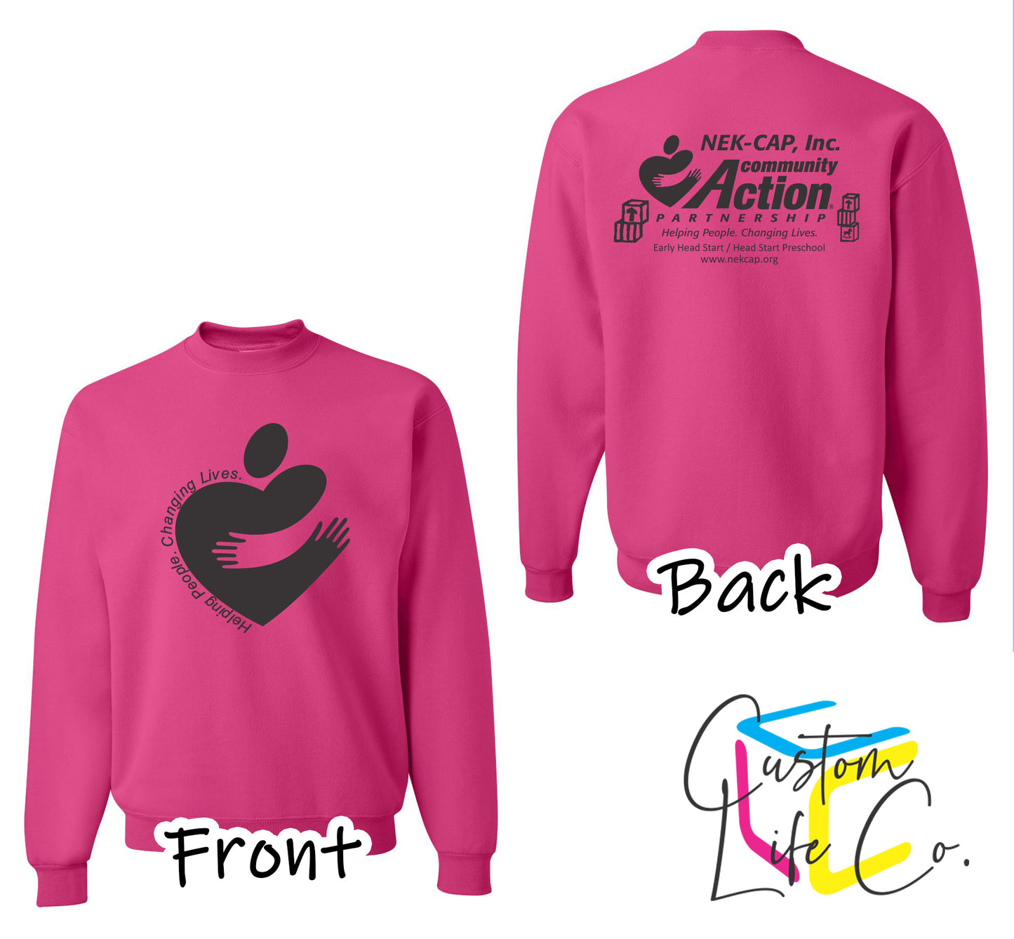 Heart with Community Action Fleece Crewneck