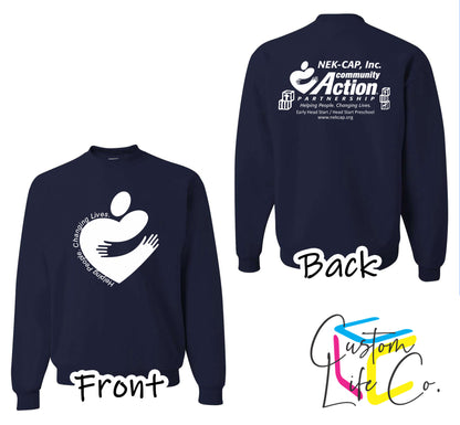 Heart with Community Action Fleece Crewneck