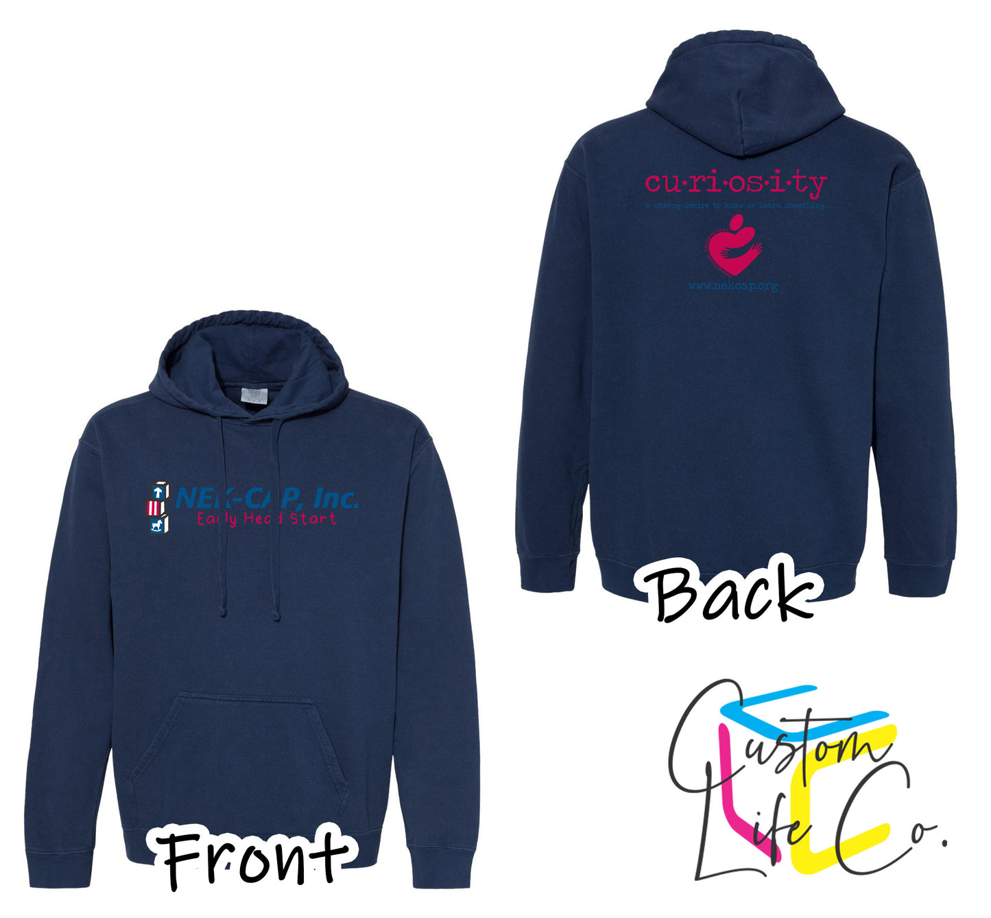 Curiosity Adult Hoodie with School