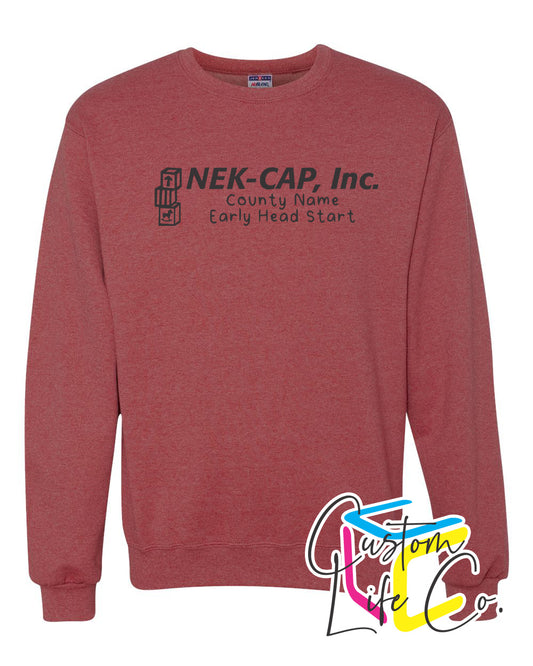 Early Head Start Vintage Heather Red Crewneck