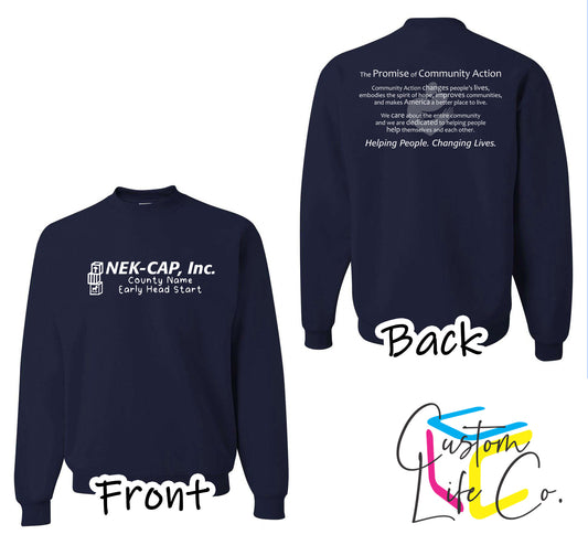 Early Head Start with Promise J. Navy Crewneck
