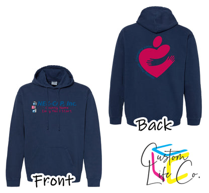 Early Head Start with Heart True Navy Hoodie