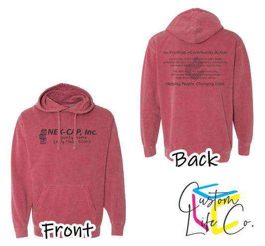 Early Head Start with Promise Crimson Hoodie