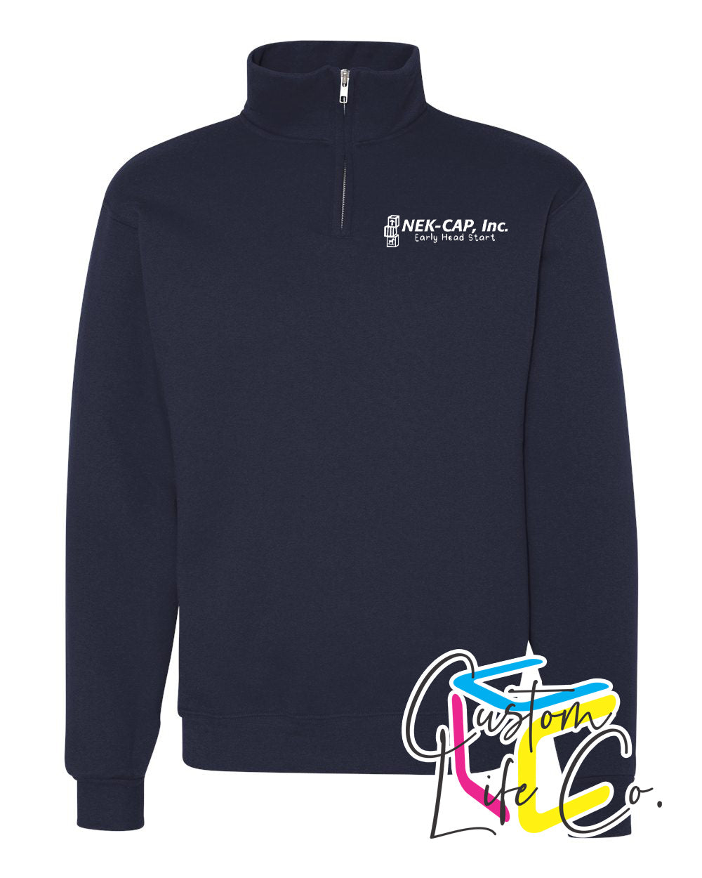 NEK-CAP Fleece Quarter-Zip with School