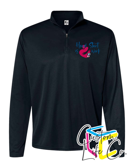 Head Start is Heart Work Sport Quarter-Zip