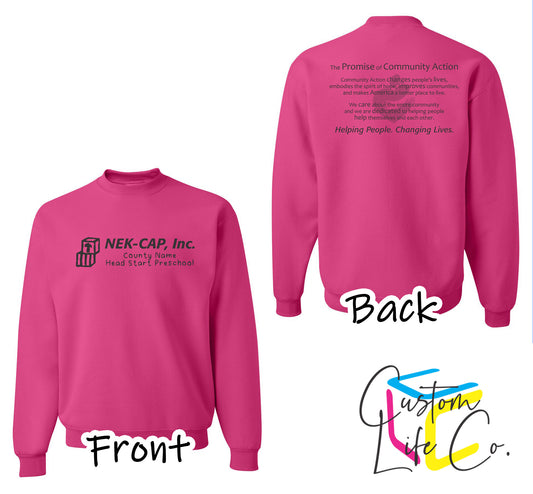 Head Start Preschool with Promise Cyber Pink Crewneck