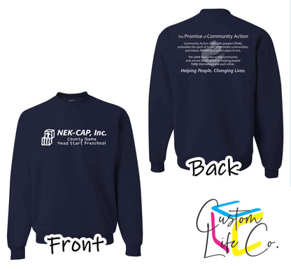 Head Start Preschool with Promise J. Navy Crewneck