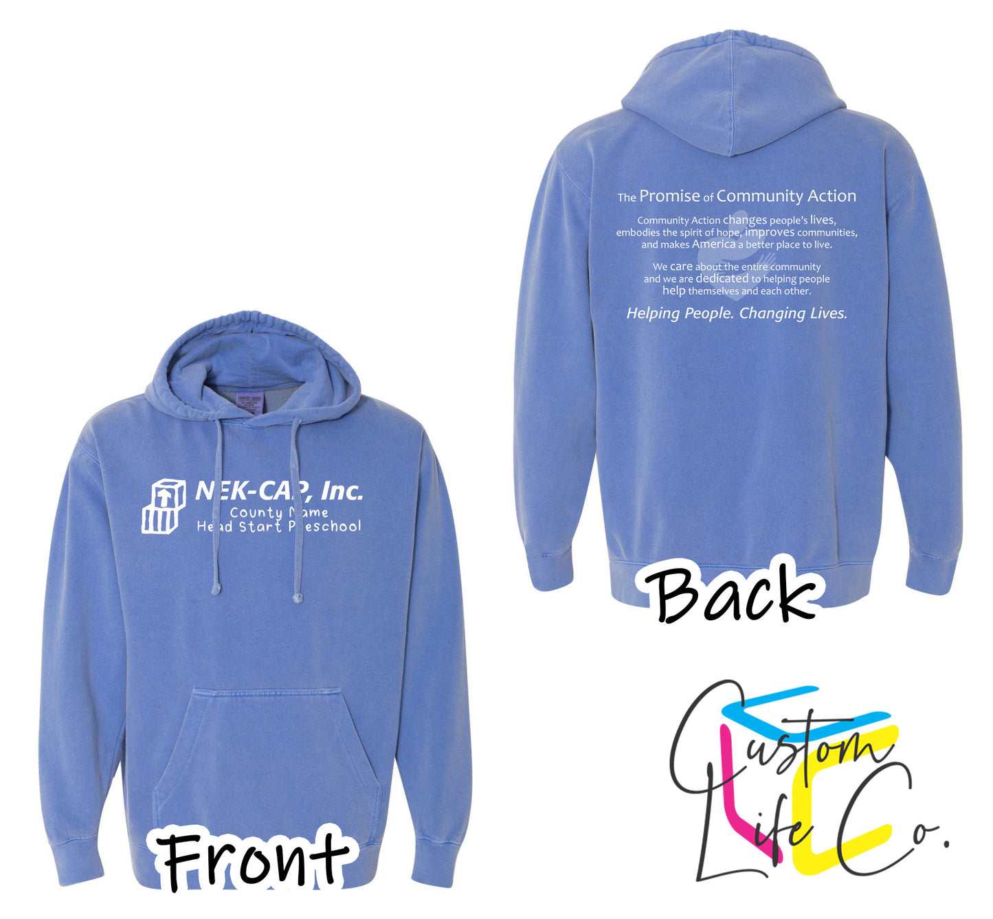 Head Start Preschool with Promise Flo Blue Hoodie