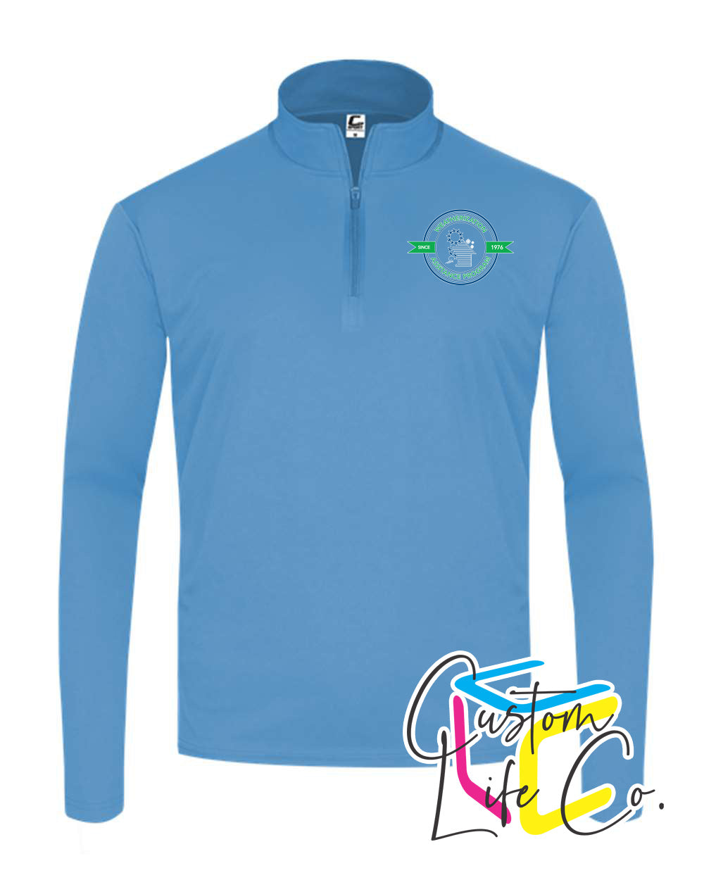 Weatherization Adult Sport Quarter-Zip with Pocket Logo