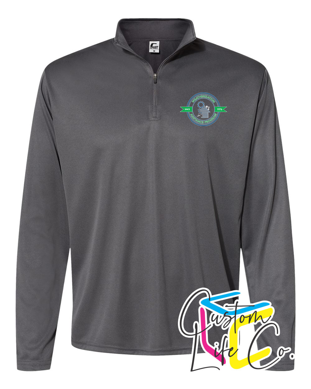 Weatherization Adult Sport Quarter-Zip with Pocket Logo