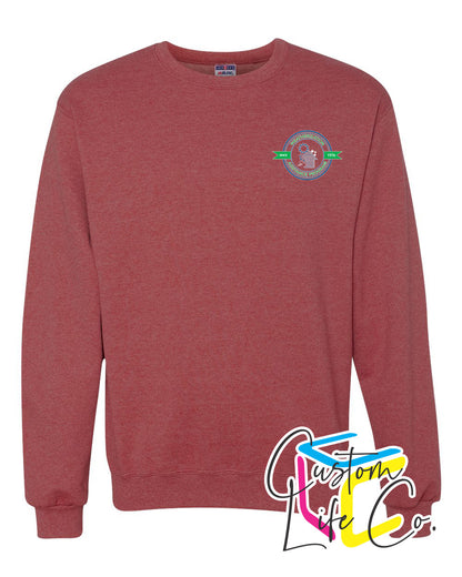 Weatherization Adult Fleece Crewneck with Pocket Logo