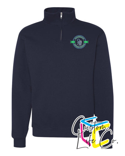 Weatherization Adult Fleece Quarter-Zip with Pocket Logo