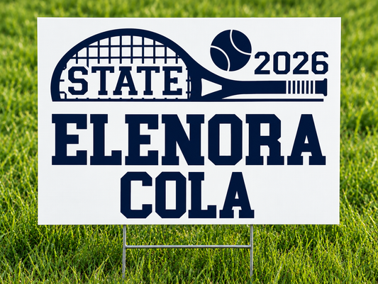 SHS State Tennis 2026 Yard Sign
