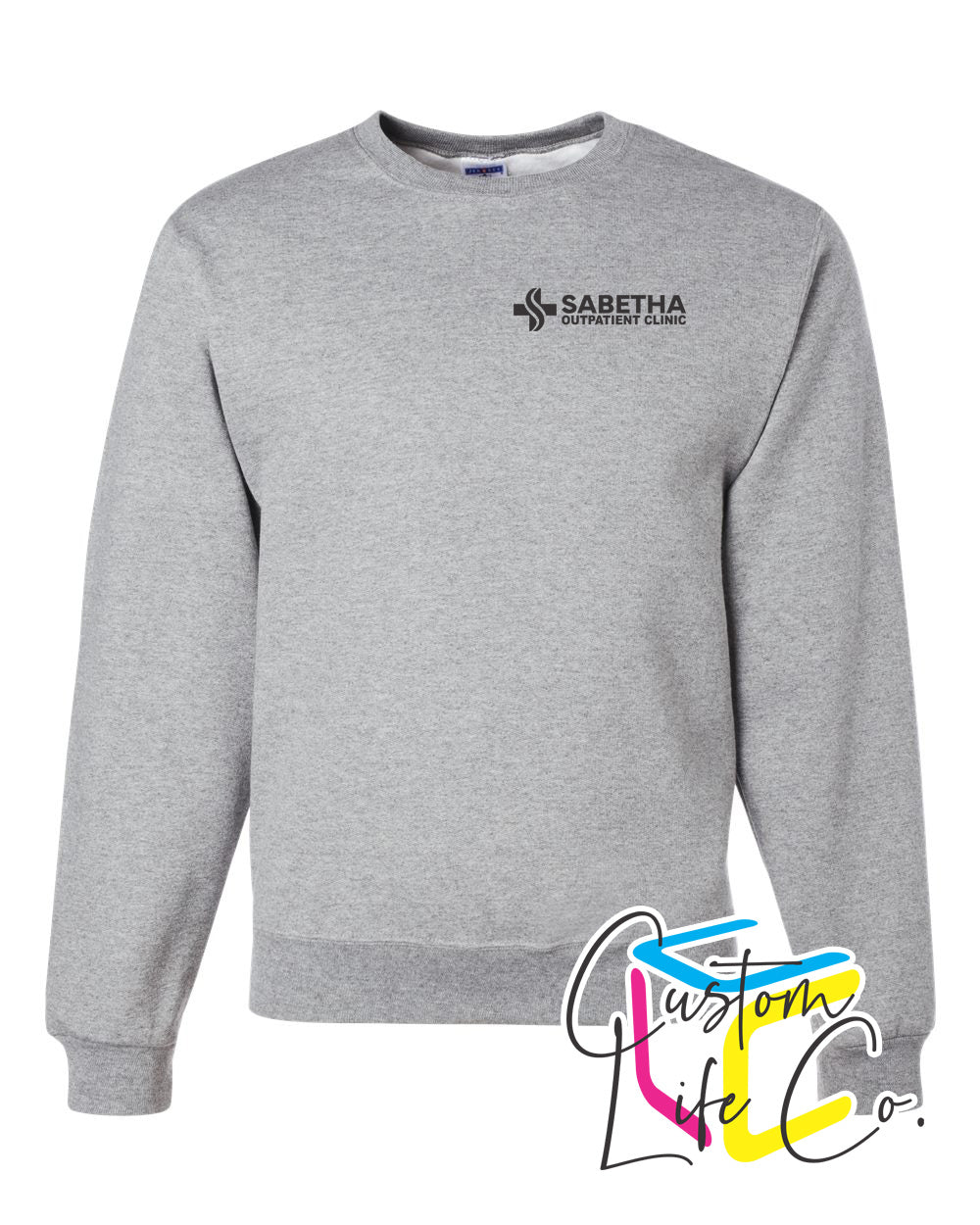 SCH Outpatient Clinic Fleece Crewneck Pocket Logo