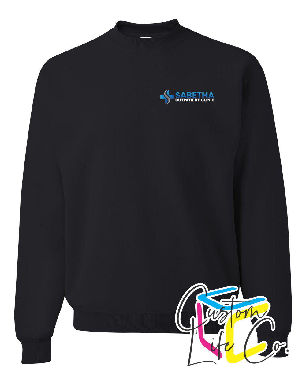 SCH Outpatient Clinic Fleece Crewneck Pocket Logo