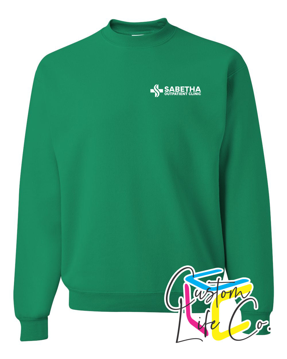 SCH Outpatient Clinic Fleece Crewneck Pocket Logo