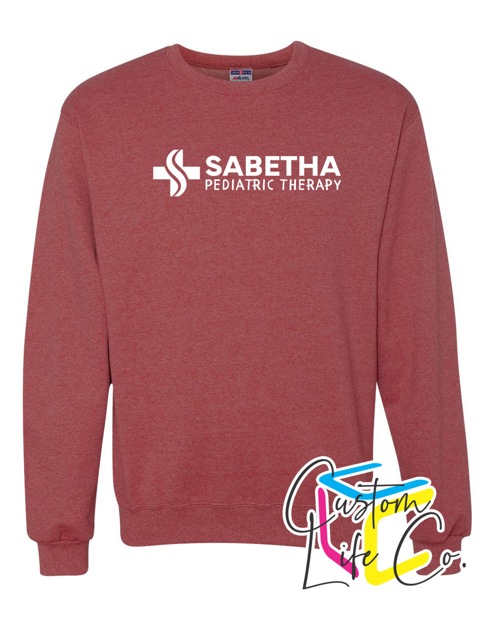 SCH Pediatric Therapy Fleece Crewneck Chest Logo