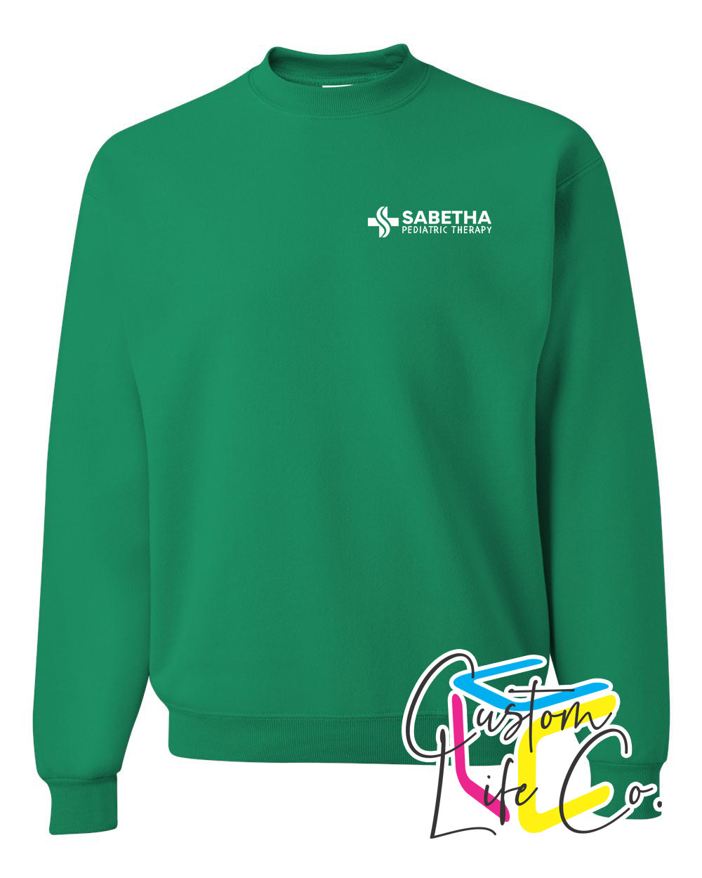 SCH Pediatric Therapy Fleece Crewneck Pocket Logo