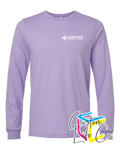 SCH Pediatric Therapy Long Sleeve T-shirt Pocket Logo