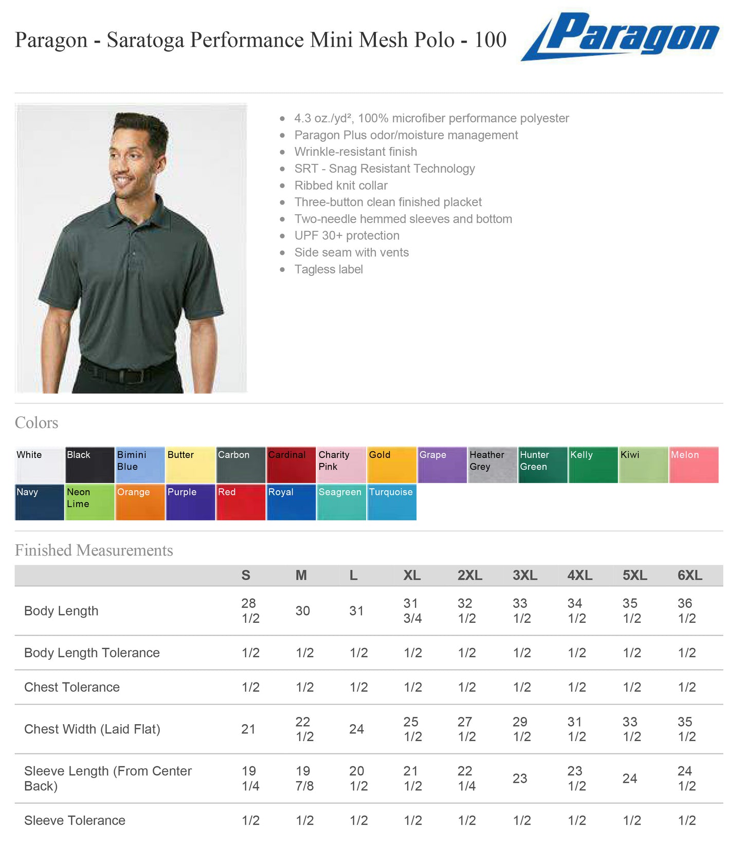 Coperion Paragon Performance Adult Polo