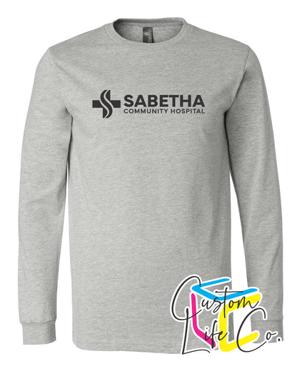 Sabetha Community Hospital Long Sleeve T-shirt Chest Logo