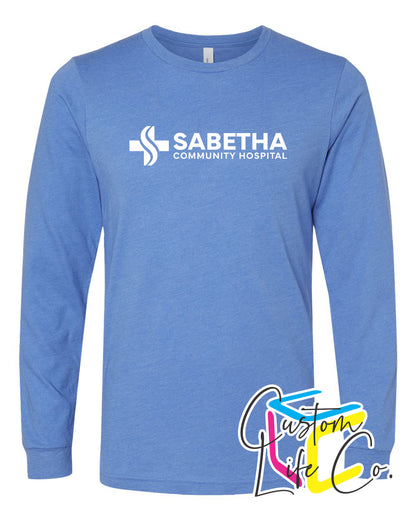 Sabetha Community Hospital Long Sleeve T-shirt Chest Logo