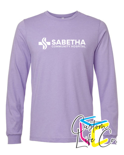 Sabetha Community Hospital Long Sleeve T-shirt Chest Logo