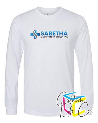 Sabetha Community Hospital Long Sleeve T-shirt Chest Logo