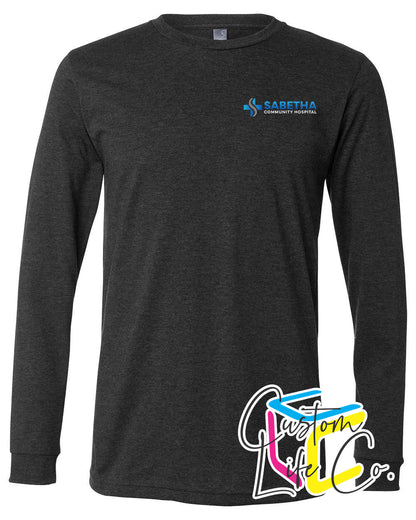 Sabetha Community Hospital Long Sleeve T-shirt Pocket Logo