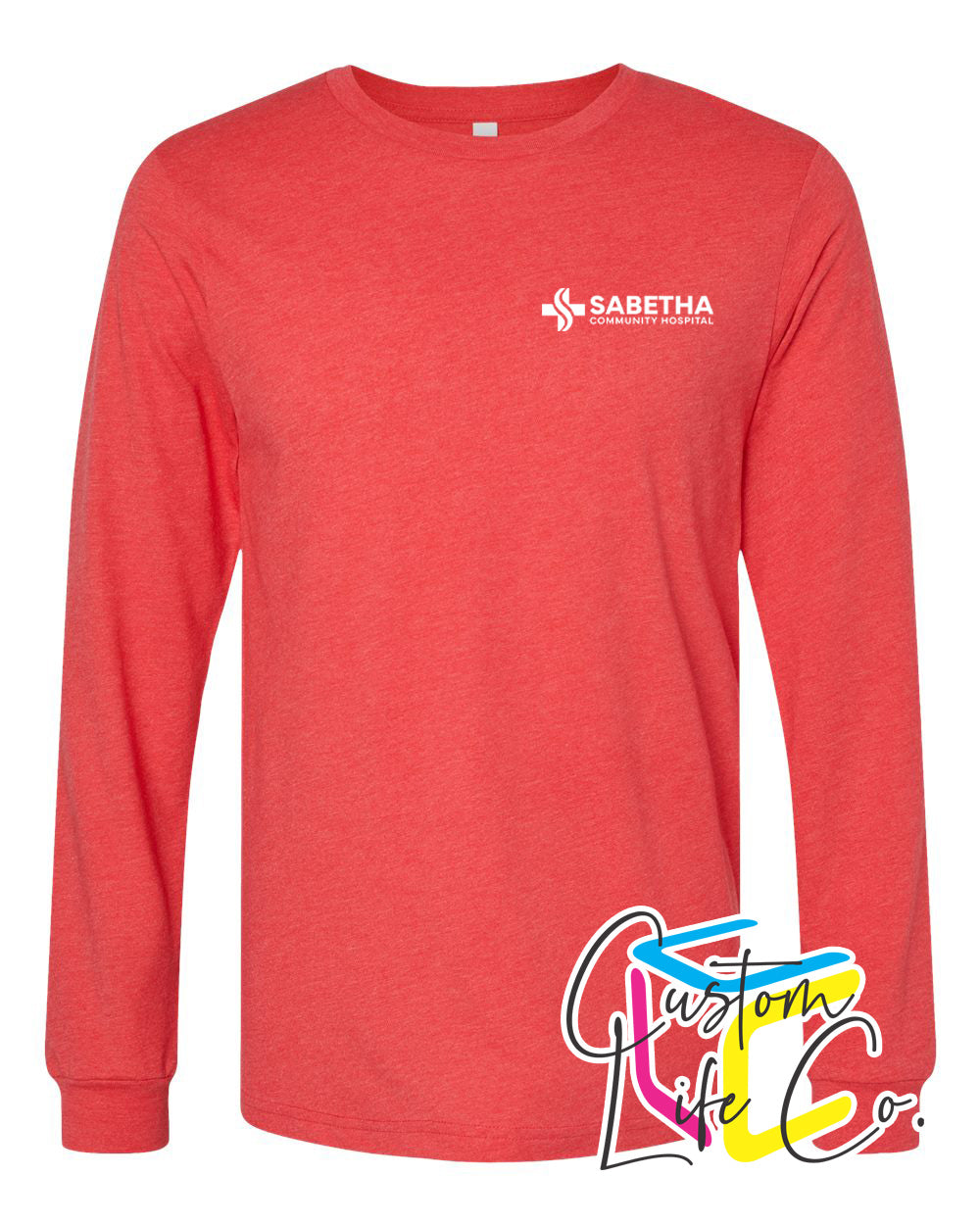 Sabetha Community Hospital Long Sleeve T-shirt Pocket Logo