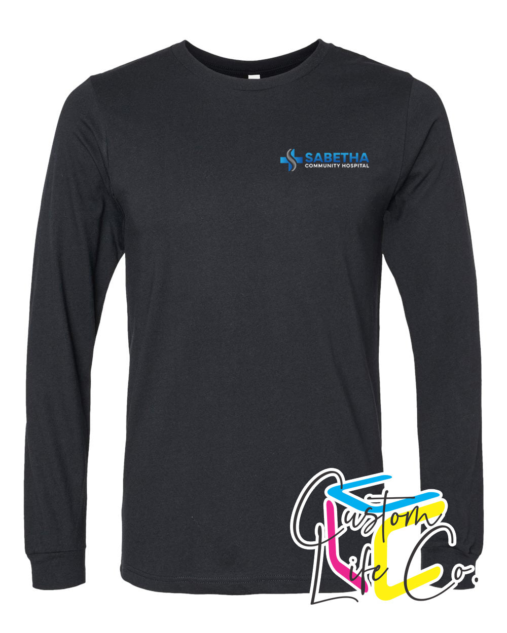 Sabetha Community Hospital Long Sleeve T-shirt Pocket Logo