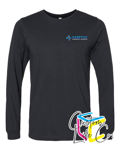 Sabetha Community Hospital Long Sleeve T-shirt Pocket Logo