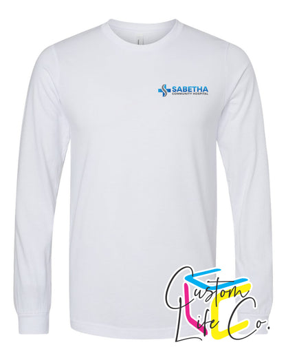 Sabetha Community Hospital Long Sleeve T-shirt Pocket Logo