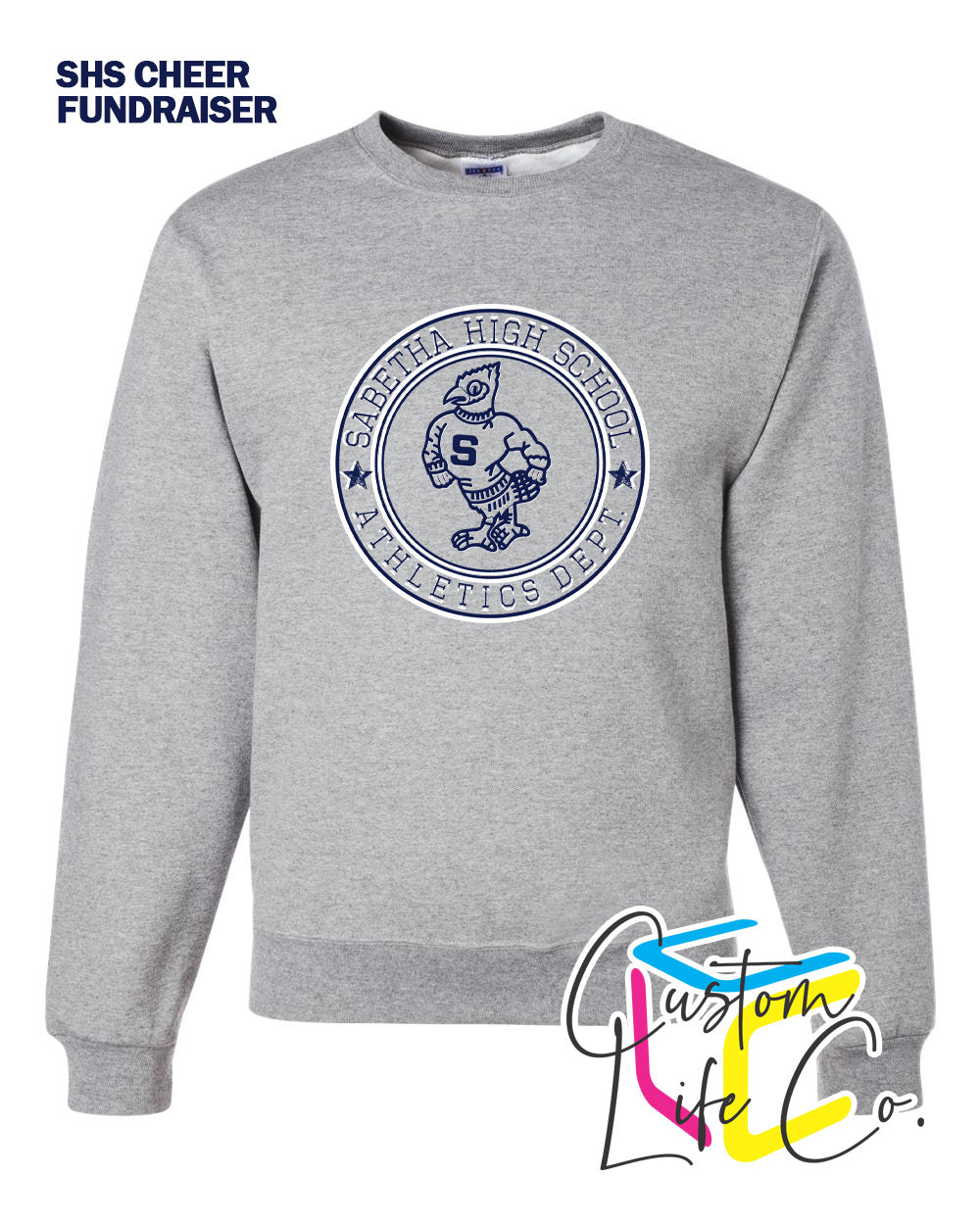 SHS Cheer Athletics Department Round Adult Fleece Crewneck