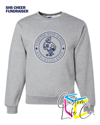 SHS Cheer Athletics Department Round Adult Fleece Crewneck