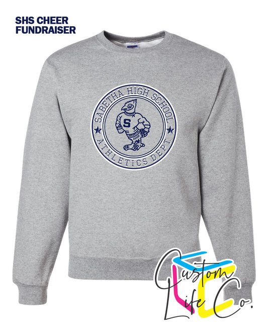 SHS Cheer Athletics Department Round Adult Fleece Crewneck