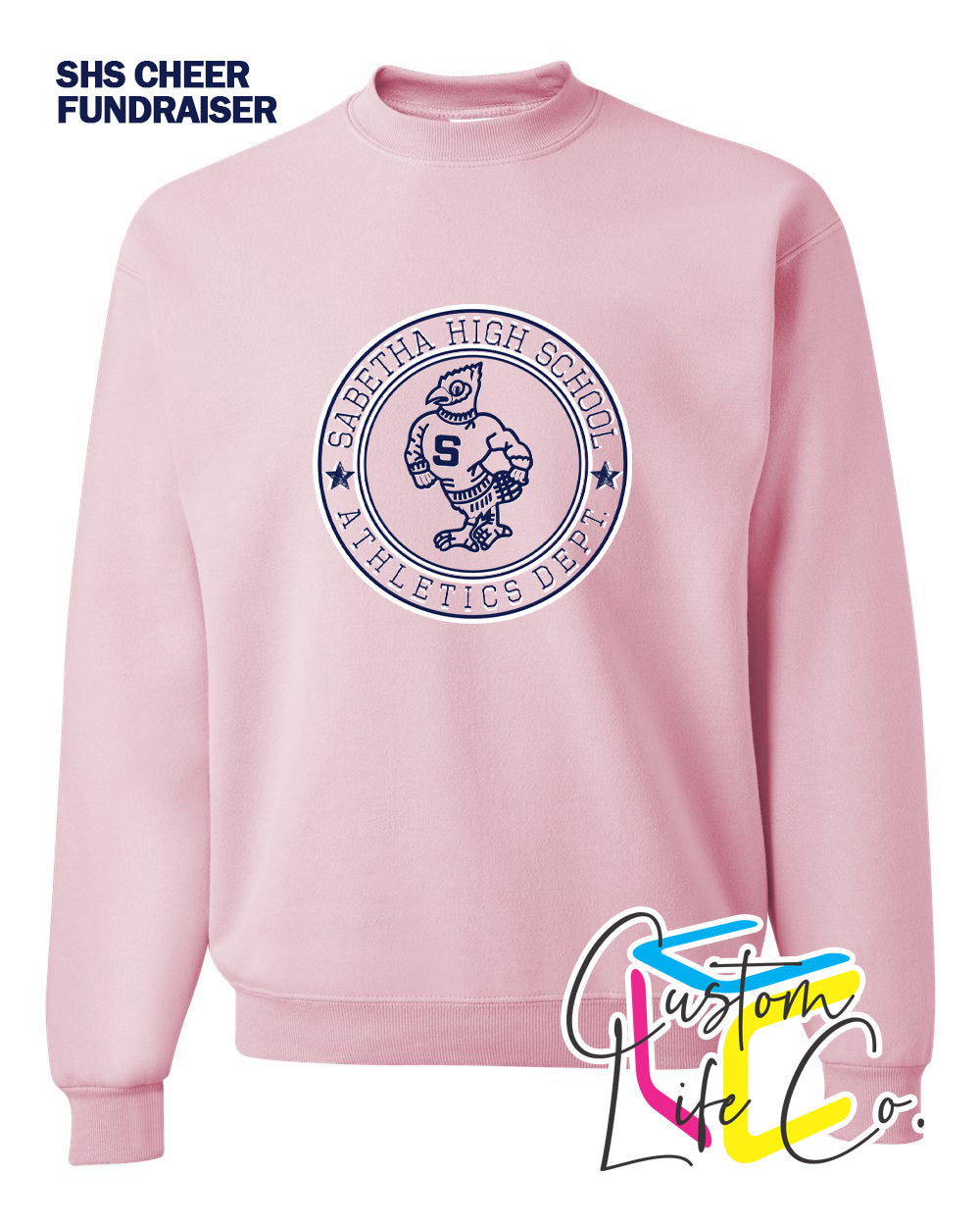 SHS Cheer Athletics Department Round Adult Fleece Crewneck