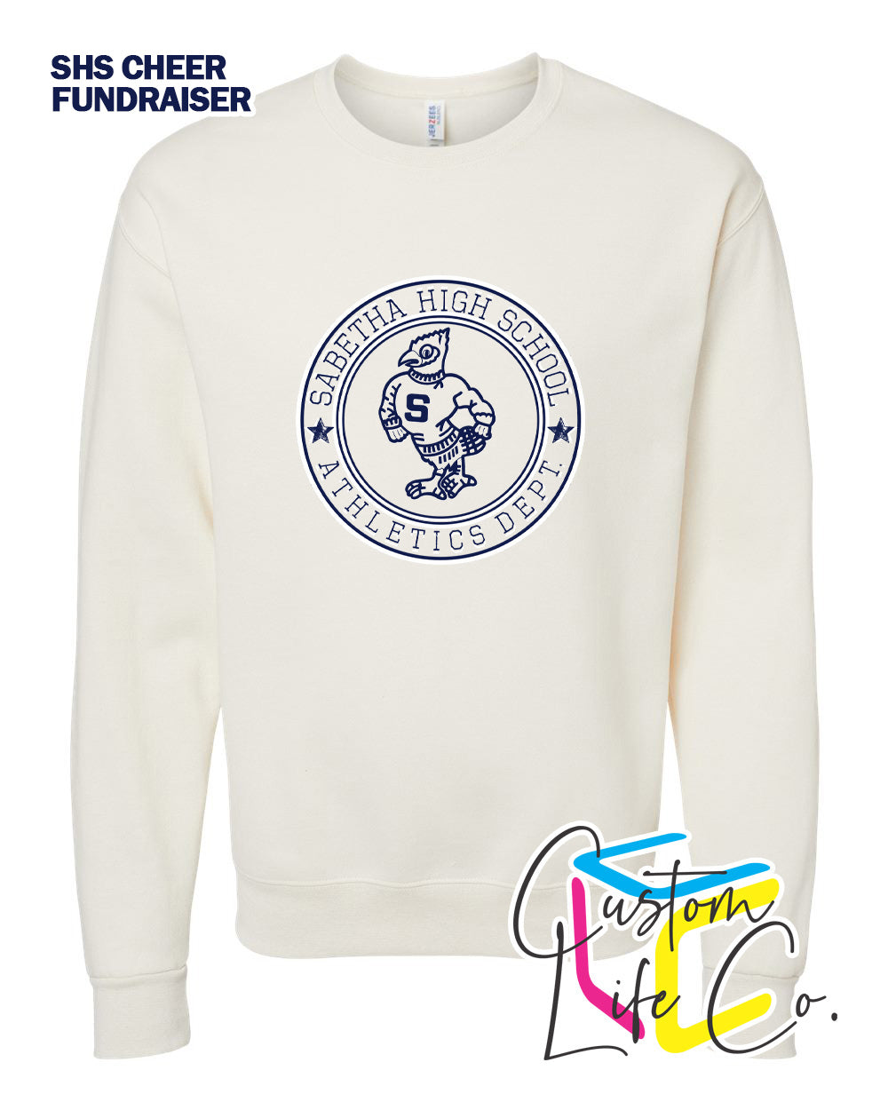 SHS Cheer Athletics Department Round Adult Fleece Crewneck