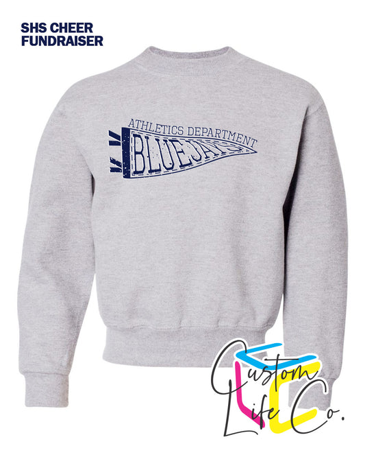 SHS Cheer Athletics Department Flag Youth Crewneck