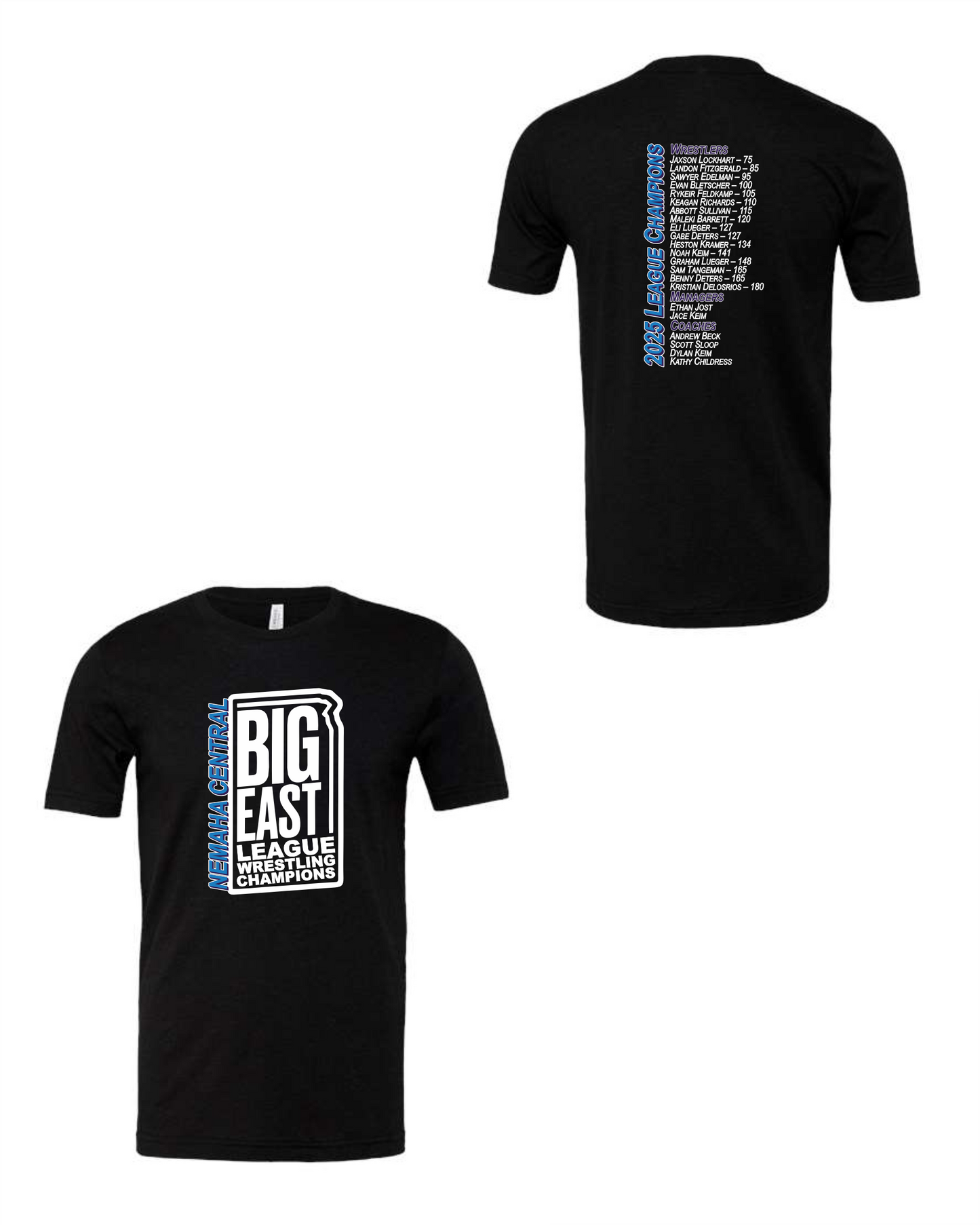 NCMS Big East League Champions Short Sleeve T-Shirt