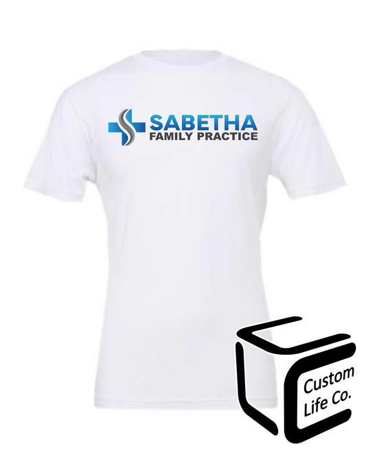 Sabetha Family Practice Adult T-Shirt with Color + Black Logo