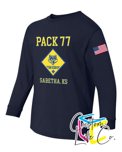 Cub Scout Pack 77 Youth Long Sleeve T-shirt